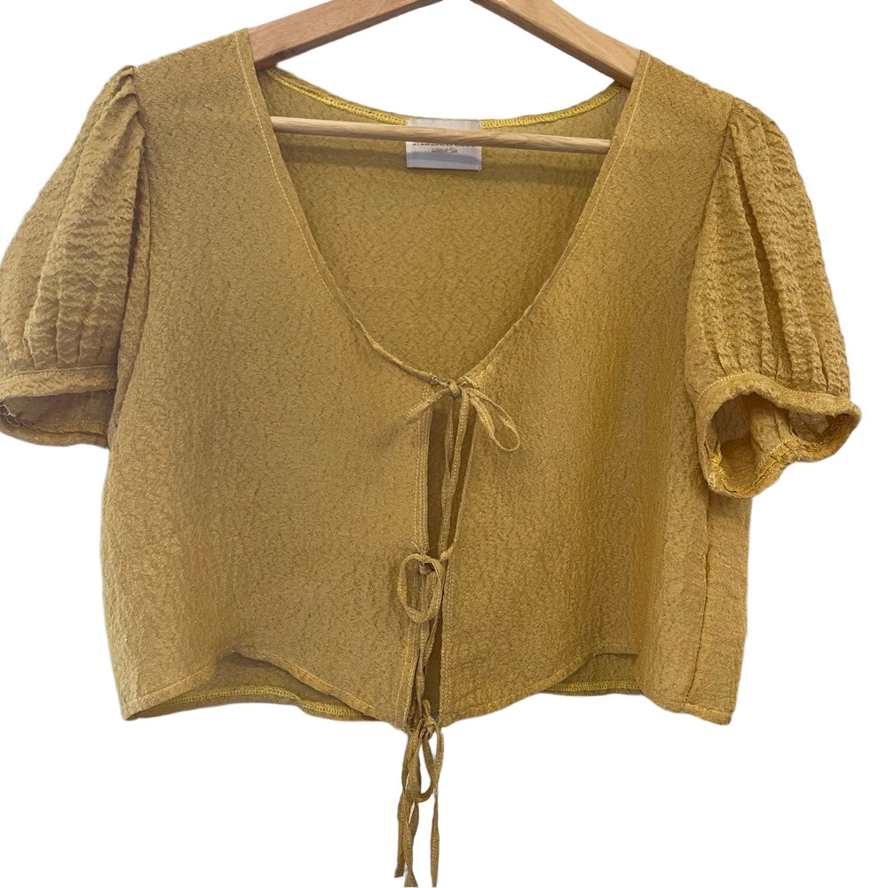 OOAK Maison Cleo 100% Silk Annie Crop - made in France slow fashion